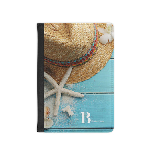 BELLAZEEBRA Passport Cover with summer hat and starfish