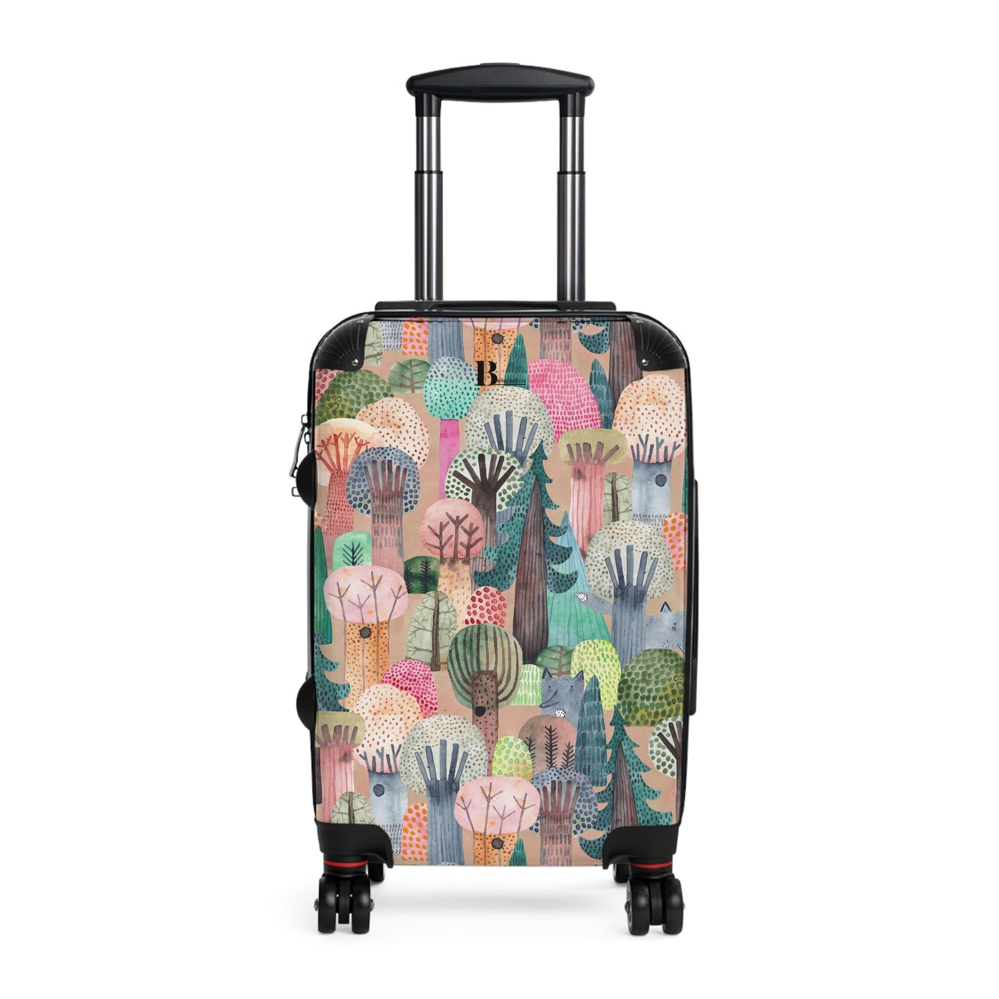 BELLAZEEBRA Customized hard-shell suitcases with watercolor trees
