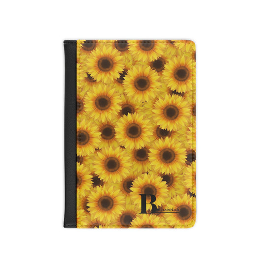 BELLAZEEBRA Passport Cover with all-over sunflowers design