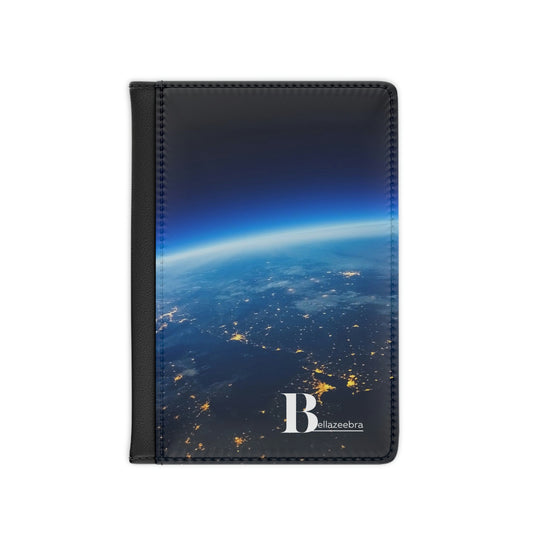 BELLAZEEBRA Passport Cover with view from space design